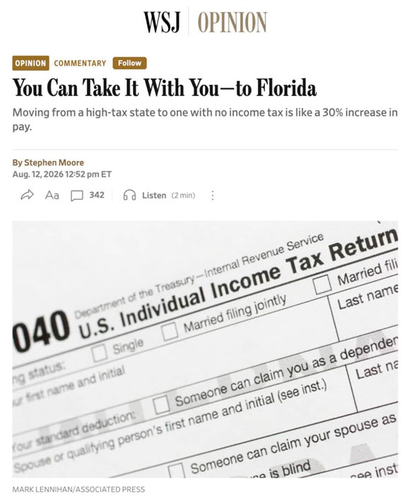 Florida No Income Tax Benefits
